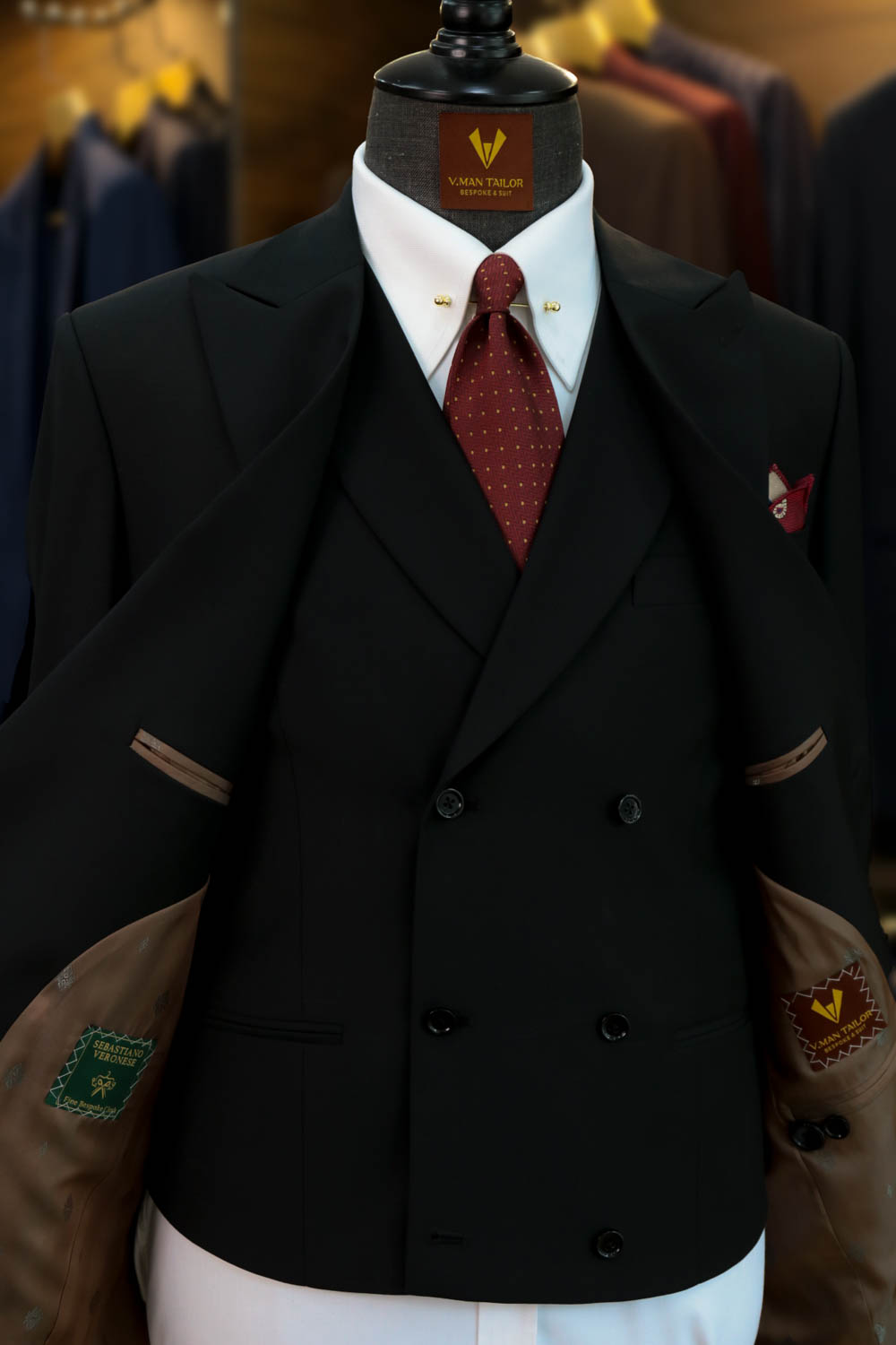 3-Piece Black Suit