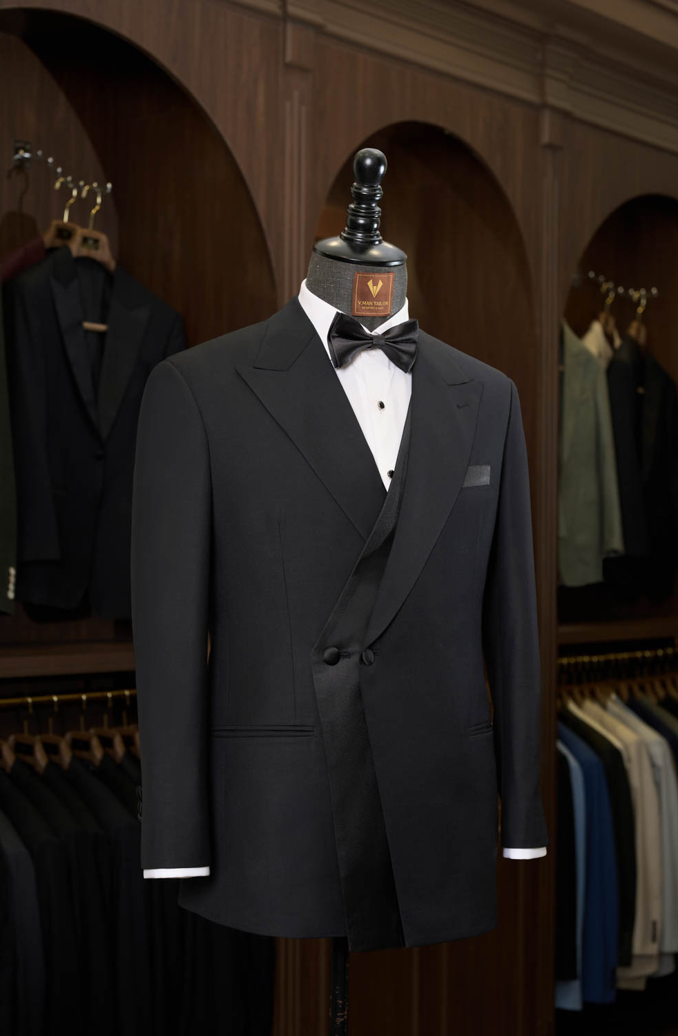 Noir Wrap 2-Piece Tuxedo