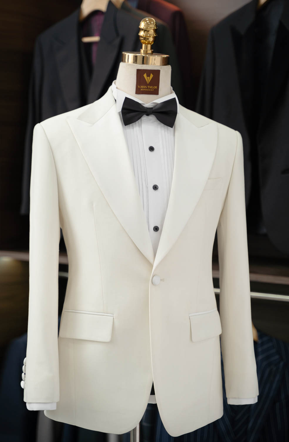 White Peak Lapel Tuxedo