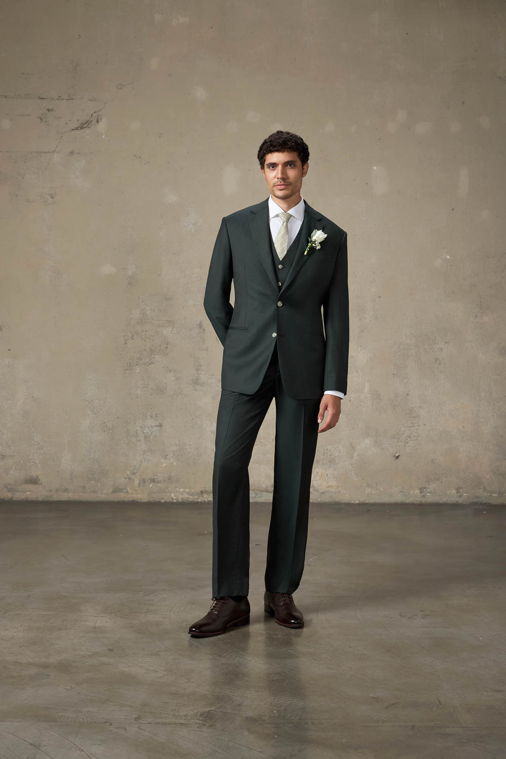 LOOK 2 | 3-Piece Evergreen Suit