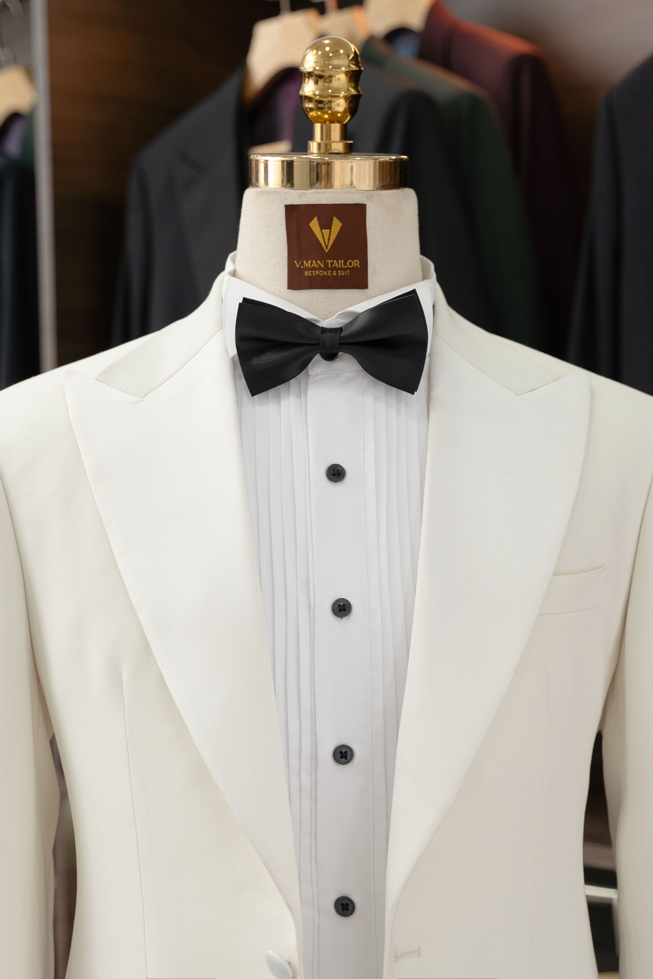 White Peak Lapel Tuxedo