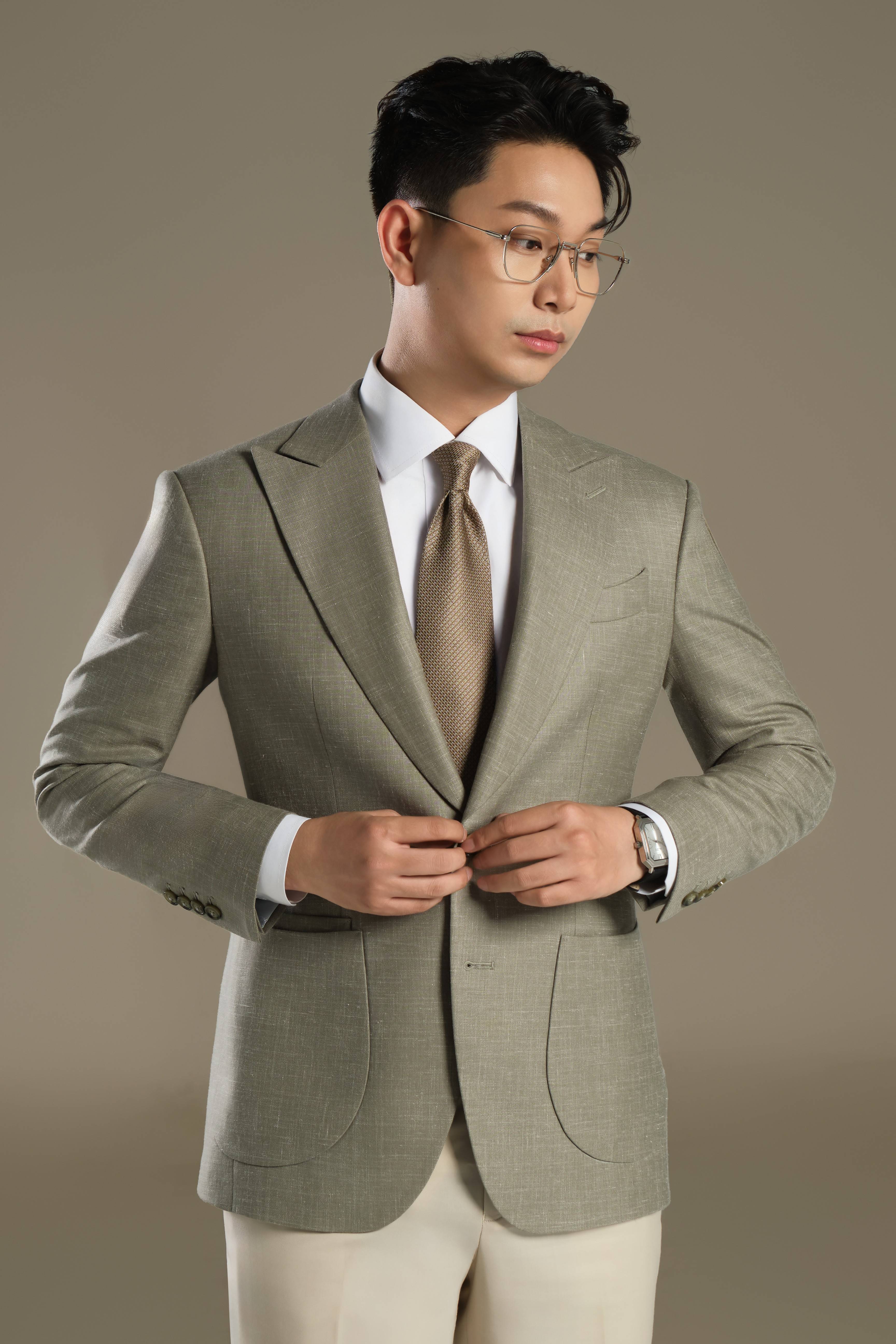 LOOK 5 | Moss Green Suit
